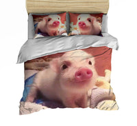 HKM-734035 Three-Piece Cartoon Bedding Set for 1.35m Bed - Digital Print Polyester Fabric