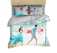 HKM-734035 Three-Piece Cartoon Bedding Set for 1.35m Bed - Digital Print Polyester Fabric