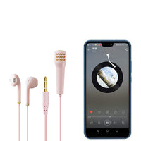 HKM-734099 Wired Mini Earhook Earphones with Microphone - 3.5mm Plug, 1.2m Length, High Sensitivity and Clear Sound Quality
