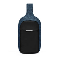 HKM-734227 Men's Korean Style Soft Polyester Shoulder Messenger Bag - Casual Sports, Blue/Black/Gray, 20L