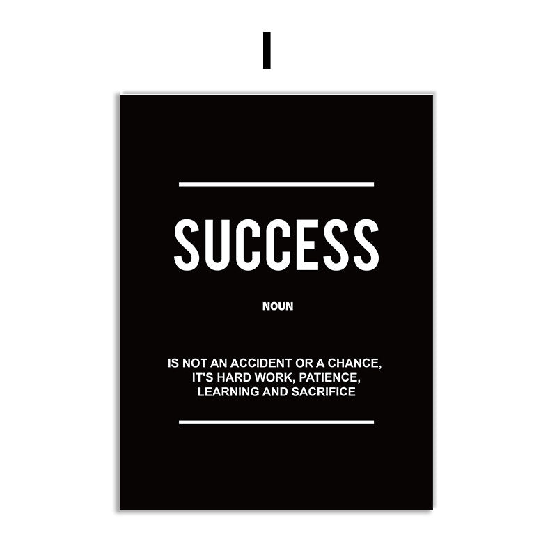 HKM-734355 Inspirational Quotes Canvas Wall Art for Motivational Office Decor