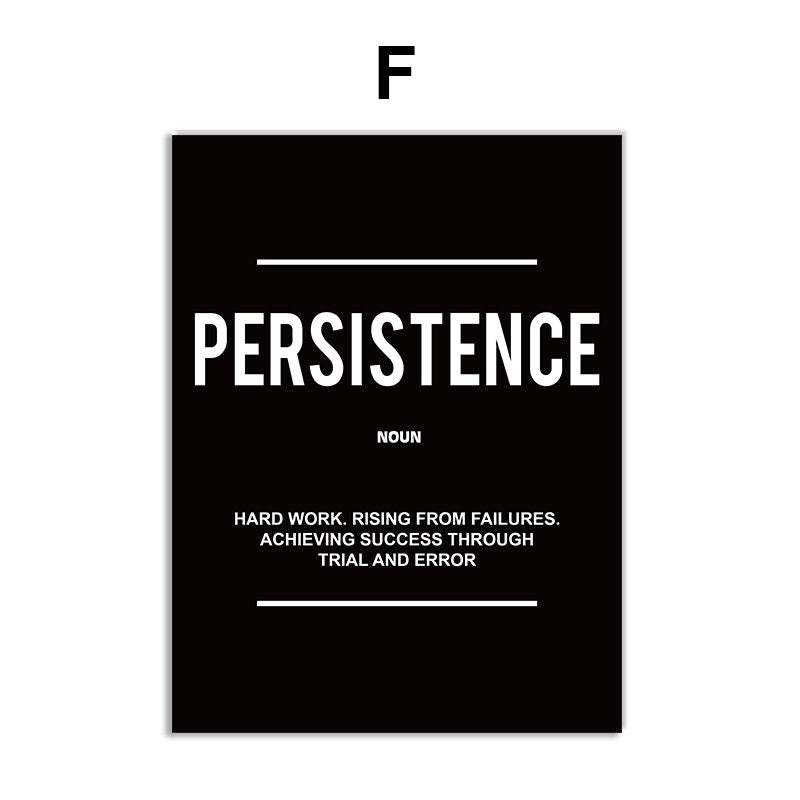 HKM-734355 Inspirational Quotes Canvas Wall Art for Motivational Office Decor
