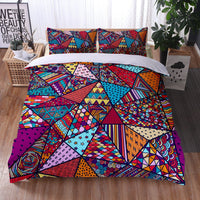HKM-734355 Mandala Quilt Cover Set with Pillowcases - Digital Printing, Modern Design, Multiple Sizes Available