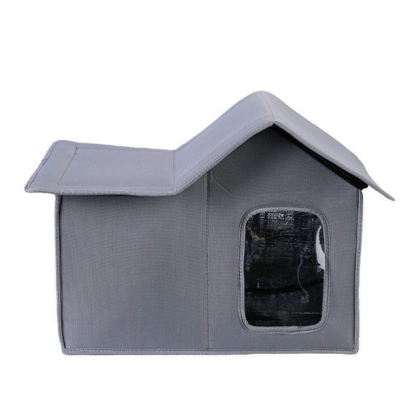 HKM-734483 Waterproof Four Seasons Pet Bed with Thermal Insulation in Gray, Army Green, and Black