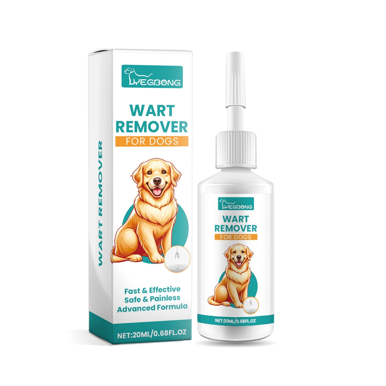HKM-734547 Mild Cleaning Liquid for Dogs - Daily Skin Care with Vitamin C and E, 100ml