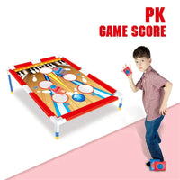 HKM-734611 2-in-1 DIY Bowling and Ring Toss Game for Kids - Outdoor Play Toy Set