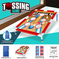 HKM-734611 2-in-1 DIY Bowling and Ring Toss Game for Kids - Outdoor Play Toy Set