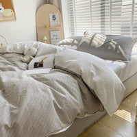 HKM-734675 Floral Pattern Pure Cotton Four-Piece Bedding Set in Multiple Sizes