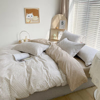 HKM-734675 Floral Pattern Pure Cotton Four-Piece Bedding Set in Multiple Sizes
