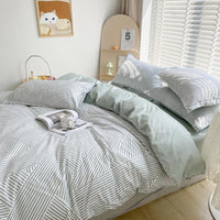 HKM-734675 Floral Pattern Pure Cotton Four-Piece Bedding Set in Multiple Sizes