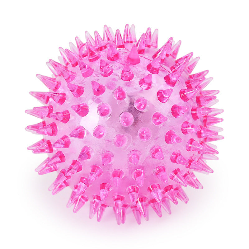 HKM-734803 Pet sound flashing thorn ball