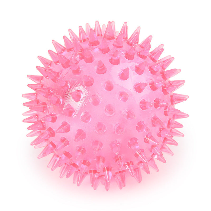 HKM-734803 Pet sound flashing thorn ball