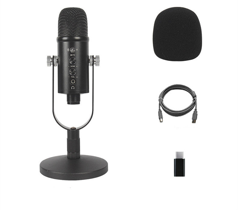 KTX-735059 JIY BM-86PRO USB Wired Condenser Microphone for Live Streaming and Recording