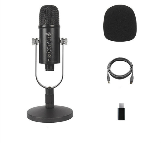 KTX-735059 JIY BM-86PRO USB Wired Condenser Microphone for Live Streaming and Recording
