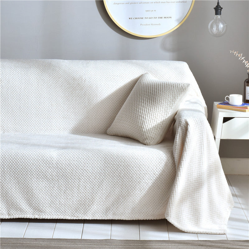 HKM-735187 All-in-One Plush Sofa Cushion Cover, Multiple Sizes for Versatile Use