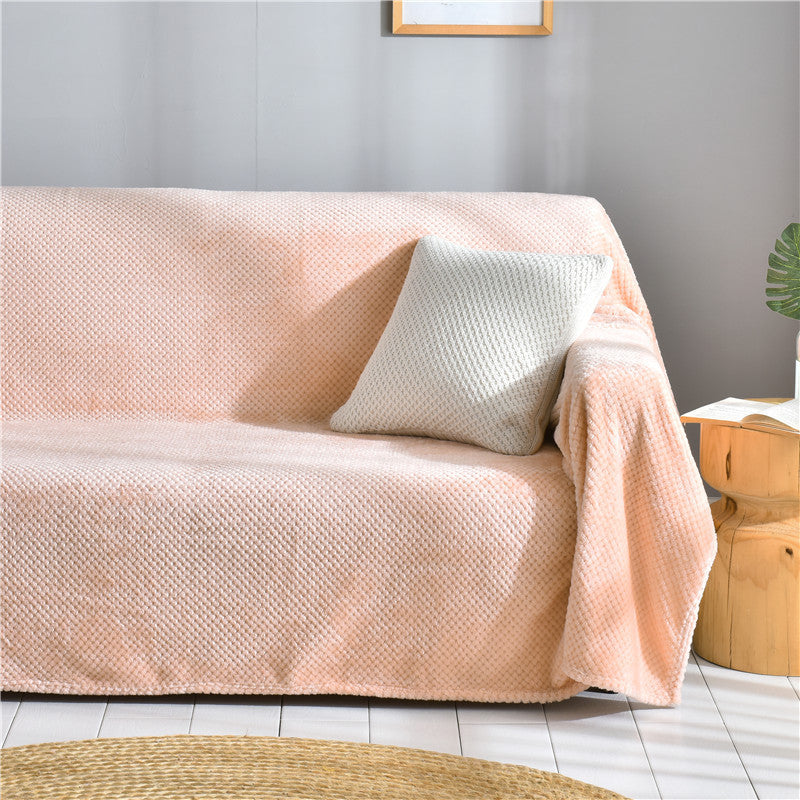 HKM-735187 All-in-One Plush Sofa Cushion Cover, Multiple Sizes for Versatile Use