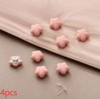 HKM-735507 Cotton Spandex Invisible Quilt Holder in Pink, Grey, White, and Blue