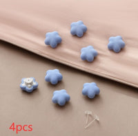 HKM-735507 Cotton Spandex Invisible Quilt Holder in Pink, Grey, White, and Blue