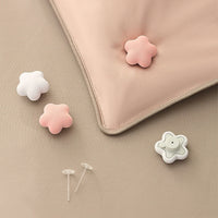 HKM-735507 Cotton Spandex Invisible Quilt Holder in Pink, Grey, White, and Blue