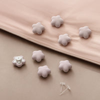 HKM-735507 Cotton Spandex Invisible Quilt Holder in Pink, Grey, White, and Blue