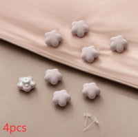 HKM-735507 Cotton Spandex Invisible Quilt Holder in Pink, Grey, White, and Blue