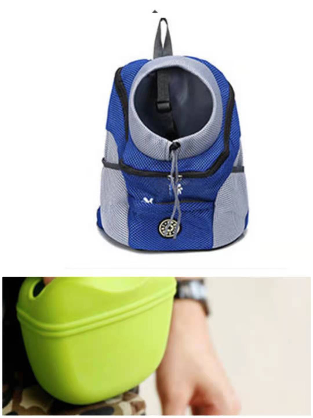 HKM-735699 Silicone Portable Dog Snack Bag with Clip and Magnetic Closure - Ideal for Pet Training