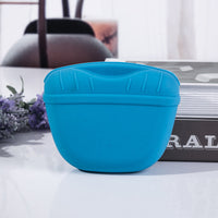 HKM-735699 Silicone Portable Dog Snack Bag with Clip and Magnetic Closure - Ideal for Pet Training