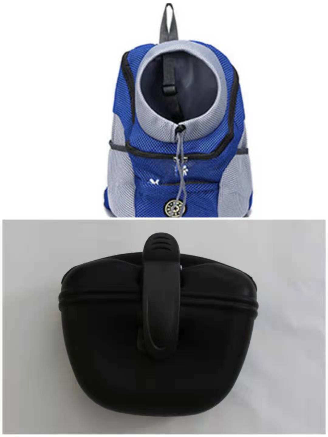 HKM-735699 Silicone Portable Dog Snack Bag with Clip and Magnetic Closure - Ideal for Pet Training