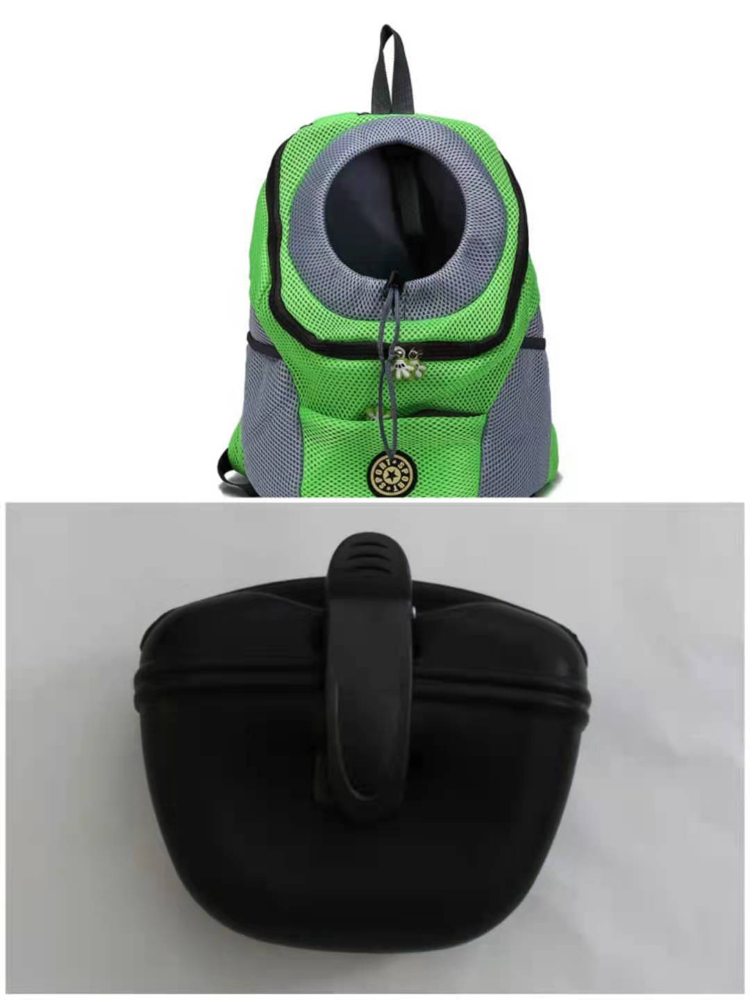 HKM-735699 Silicone Portable Dog Snack Bag with Clip and Magnetic Closure - Ideal for Pet Training