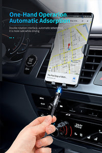 HKM-735891 3-in-1 Magnetic Data Cable - 540° Rotating, Type-C, Micro USB & 8PIN Compatibility, 1m & 2m Lengths
