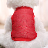 HKM-735955 Mesh Pet Vest for Spring and Summer in Red, Black, Blue, and Yellow - Available in Multiple Sizes