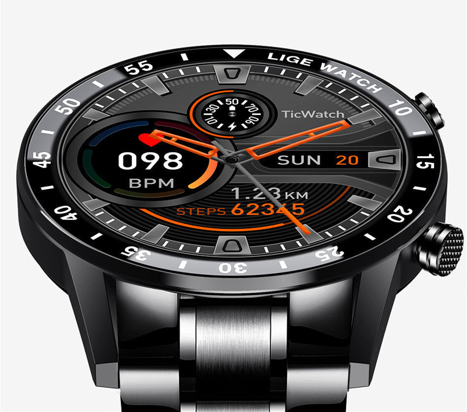 HKM-736019 Multifunctional Smart Watch with Bluetooth Calling, Pedometer, Blood Pressure & Heart Rate Monitor, 30M Waterproof