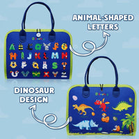 HKM-736147 Dinosaur Sensory Busy Board for Toddlers - Montessori Educational Toy for Ages 0-7