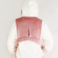 HKM-736147 Double-Sided Flannel Anti-Stick Wool Sleeping Bag for Cats - Winter Use in White and Pink