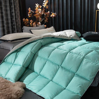 HKM-736275 Luxurious Down Velvet Comforter with Soy Protein Fiber Filling - Soft Polyester and Cotton Blend