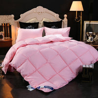 HKM-736275 Luxurious Down Velvet Comforter with Soy Protein Fiber Filling - Soft Polyester and Cotton Blend