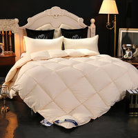 HKM-736275 Luxurious Down Velvet Comforter with Soy Protein Fiber Filling - Soft Polyester and Cotton Blend