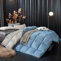 HKM-736275 Luxurious Down Velvet Comforter with Soy Protein Fiber Filling - Soft Polyester and Cotton Blend