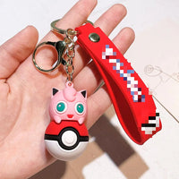HKM-736339 Cartoon Car Keychain 3D Rubber Pendant for Backpack and Key Ring, Perfect for Birthdays