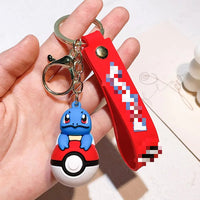 HKM-736339 Cartoon Car Keychain 3D Rubber Pendant for Backpack and Key Ring, Perfect for Birthdays