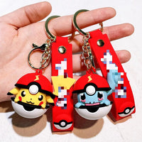 HKM-736339 Cartoon Car Keychain 3D Rubber Pendant for Backpack and Key Ring, Perfect for Birthdays