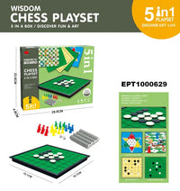 HKM-736467 Folding Magnetic Reversi Go Game and Chinese Chess Mini Board Set