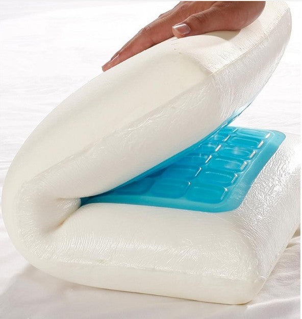 HKM-736467 Summer Slow Rebound Memory Foam Pillow with Pure Cotton Cover