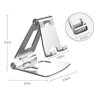 HKM-736723 Aluminum Alloy Adjustable Desktop Stand for Mobile Phones and Tablets
