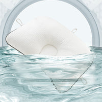 HKM-736787 Baby Head Shaping Memory Foam Pillow for Infants - Ages 0-24 Months, Soft Cotton Cover, Breathable Mesh Back