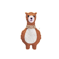 HKM-736787 Festive Alpaca Christmas Tree Decoration Pendant Set - 4 Non-Woven Fabric Ornaments