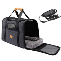 HKM-736851 Foldable Outdoor Diaper Bag for Small Dogs and Cats - Breathable Oxford Cloth Shoulder Handbag in Various Colors
