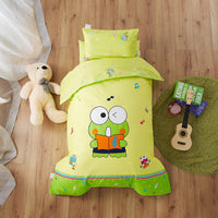HKM-736979 Pure Cotton Nap Cartoon-Themed 3-Piece Baby Bedding Set with Quilt Cover, Sheet, and Pillowcase