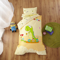 HKM-736979 Pure Cotton Nap Cartoon-Themed 3-Piece Baby Bedding Set with Quilt Cover, Sheet, and Pillowcase