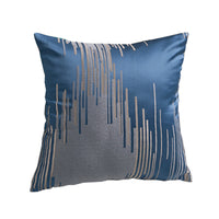 HKM-737043 Flower Rhombus Striped Plaid Throw Pillow Cover - Modern Polyester Cushion Cover with PP Cotton Filling